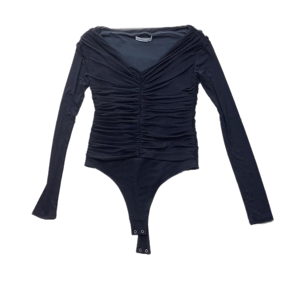 Abercrombie & Fitch Tops - Abercrombie & Fitch Black Long Sleeve Bodysuit